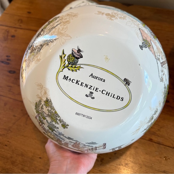 Mackenzie Childs Aurora Pattern Bowls Set of 3 - Picture 4 of 13